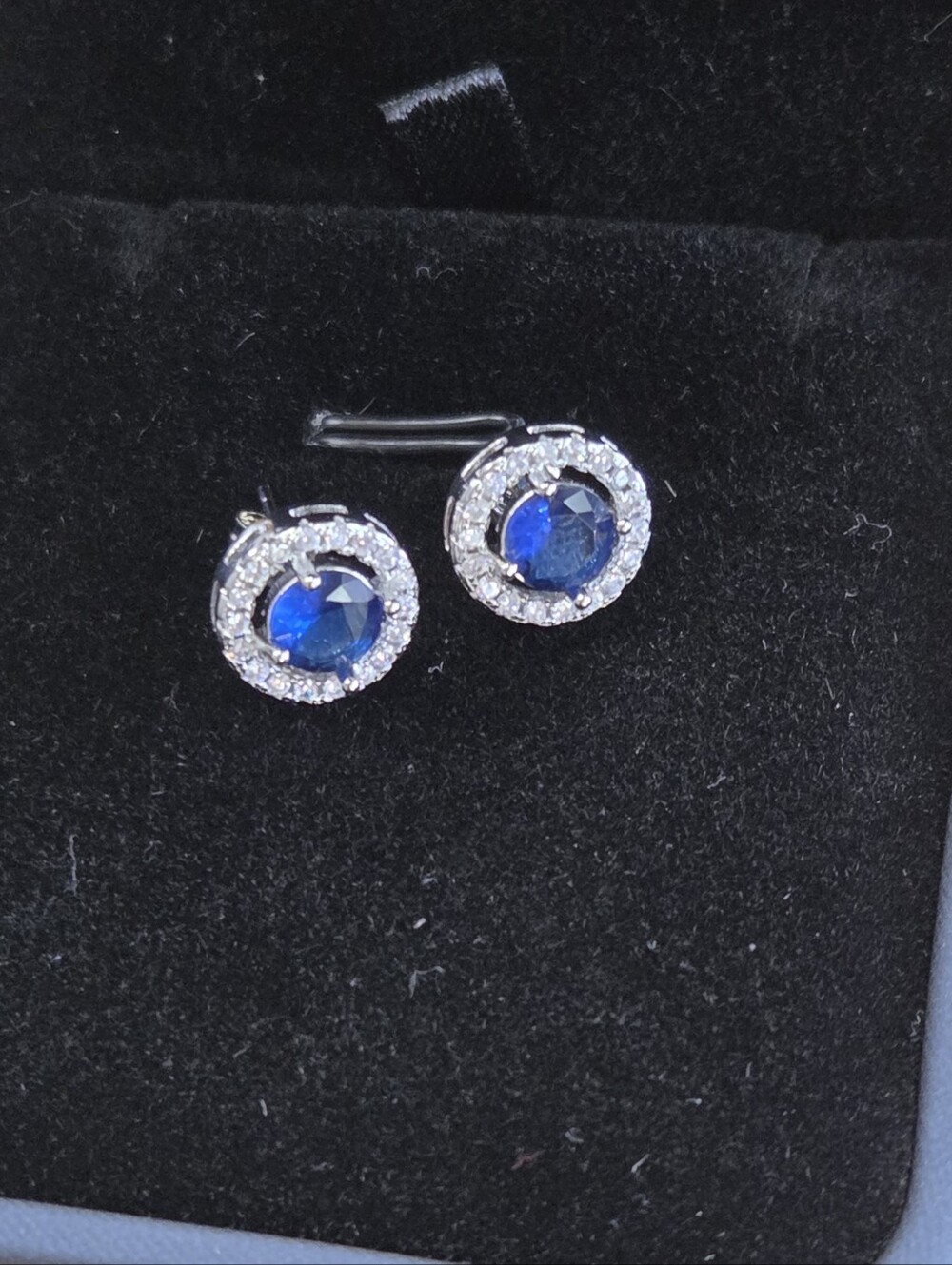 Blue Sapphire Earrings